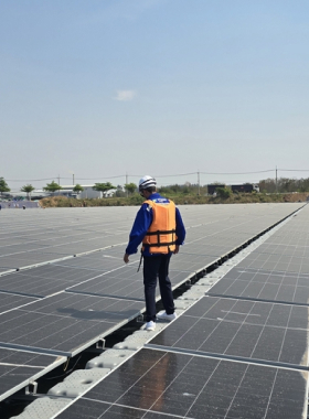 Solar Panel Worker